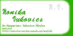 monika vukovics business card